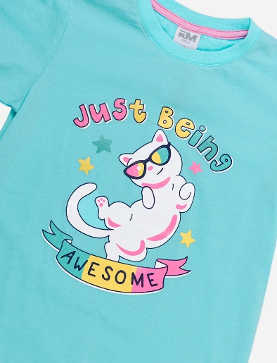 Camiseta Awesome Verde Menta