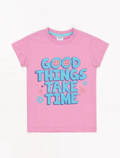 Camiseta Esc Good Rosado