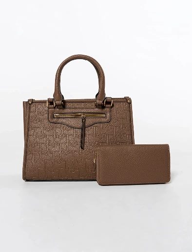 Set x2 Cartera Café