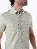 Camisa Llana Verde Menta Hombre – Estilo fresco de temporada