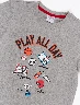 Camiseta Play All Day Gris Niños – Camiseta cómoda para niños activos