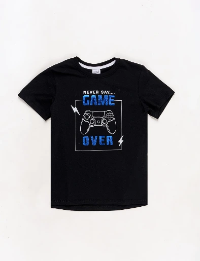 Camiseta <em class="search-results-highlight">Game</em> Over Negro