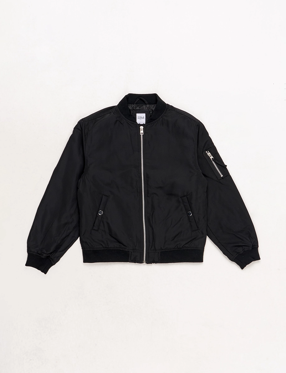 Chompa Bomber Padding Negro