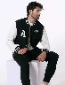 Chaqueta Bomber Combinada Hombre – Estilo llamativo y contemporáneo