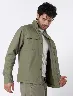 Chaqueta con Cierre Verde Oliva Hombre – Ideal para clima fresco