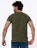 Camiseta Textura Verde Oliva Hombre – Estilo casual con detalle visual