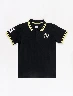 Camiseta Polo Brooklyn Negro Niños – Polo urbano con estilo contemporáneo.