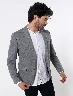 Blazer Llano Gris Oscuro Hombre – Corte clásico y moderno