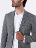 Blazer Llano Gris Oscuro Hombre – Corte clásico y moderno
