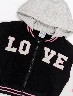 Chompa Esc Love Negro Niña – Estilo cómodo con diseño tierno