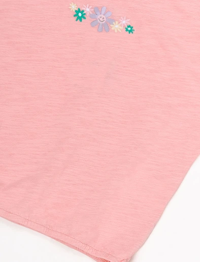 Camiseta Bordado Coral