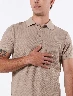Camiseta Polo Tejido Arena Hombre – Corte casual con acabado refinado