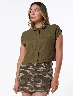 Blusa Cuadrada Verde Militar Mujer – Diseño femenino con aire moderno