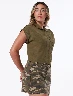 Blusa Cuadrada Verde Militar Mujer – Diseño femenino con aire moderno