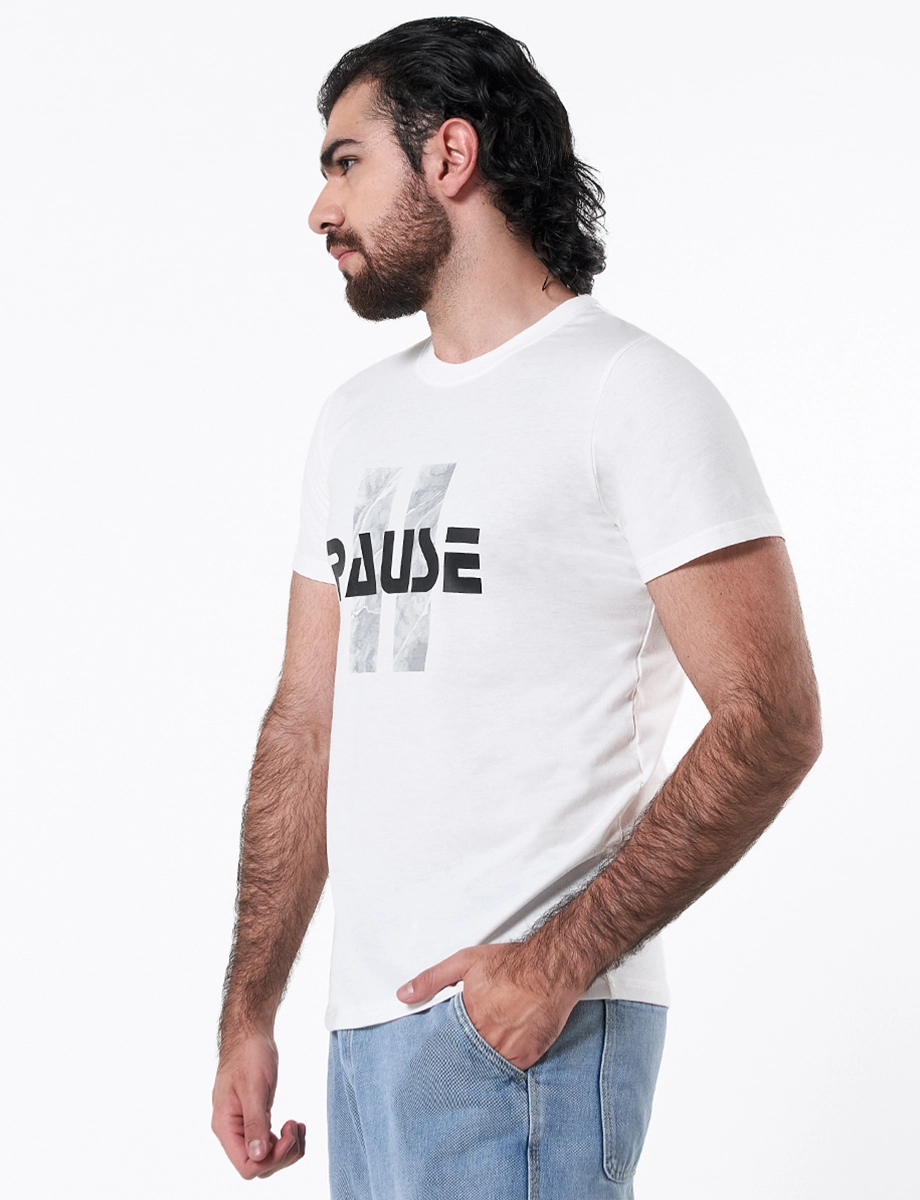 Camiseta Pause Crudo