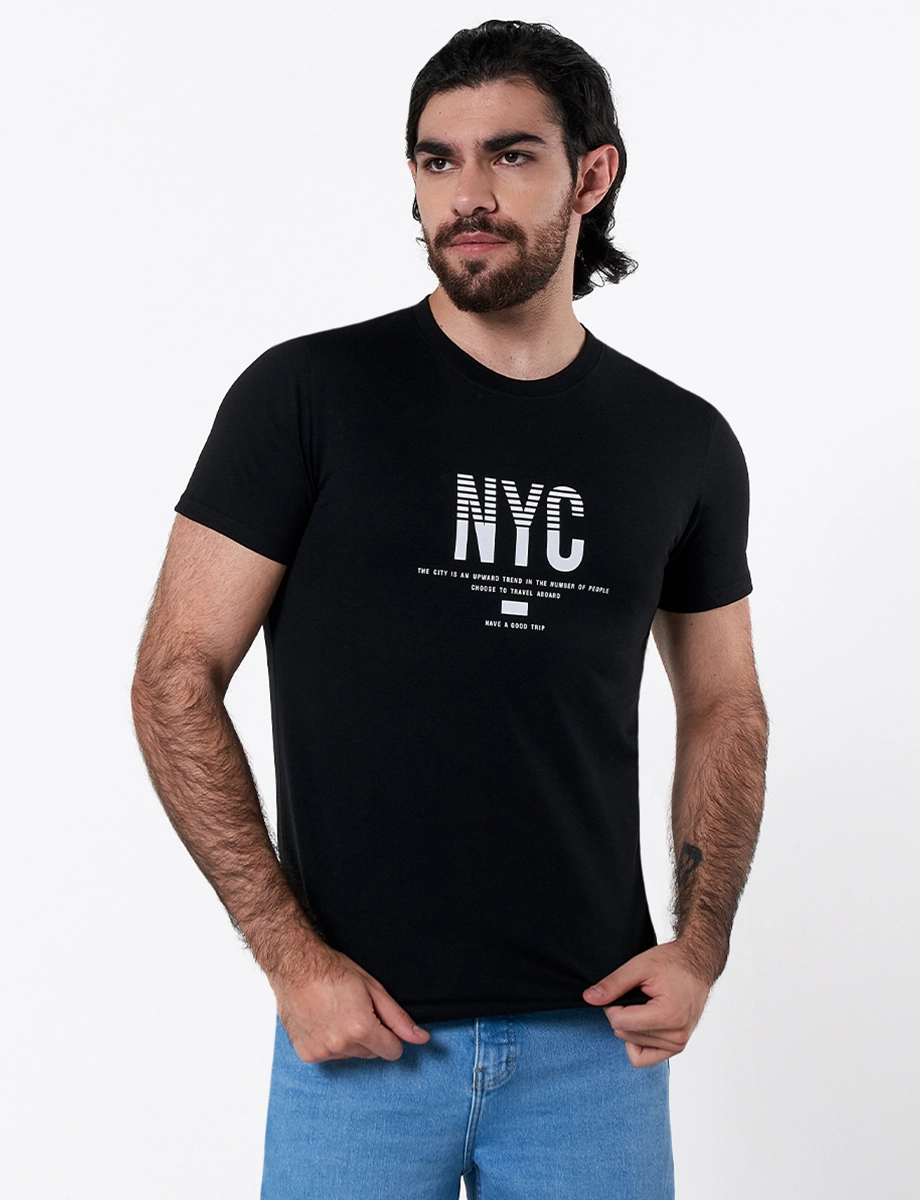 Camiseta NYC Negro