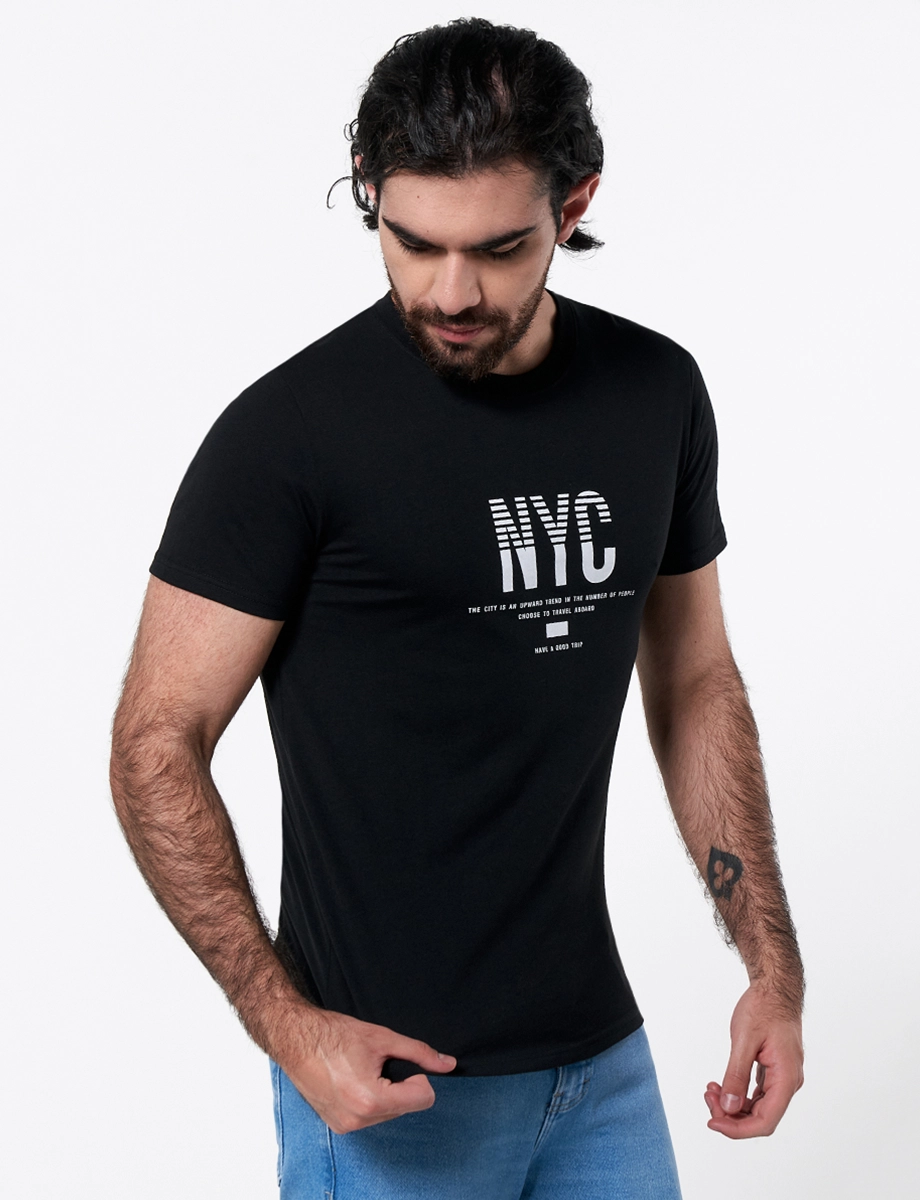 Camiseta NYC Negro