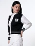 Chaqueta Combinada Blanco/Negro Mujer – Contraste elegante para outfits versátiles