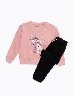 Conjunto Buzo Unicornio Rosado + Pantalón Negro Niña – Combinación divertida y actual