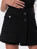 Falda Short con Bolsillo Negro Mujer – Estilo práctico y moderno