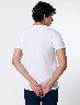 Camiseta Letra N Blanco Hombre – Diseño casual con detalle gráfico