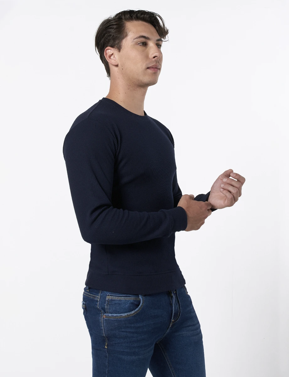 Buzo Llano Azul Marino
