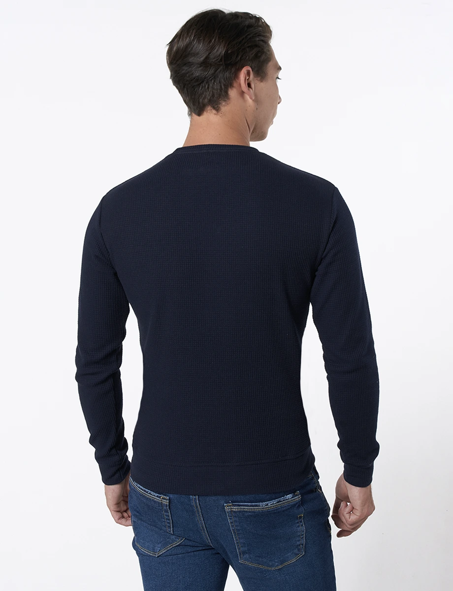 Buzo Llano Azul Marino