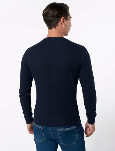 Buzo Llano Azul Marino