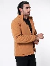 Chaqueta Camel con Cuello Alto