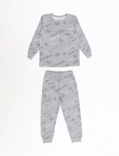 Pijama Polar Buzo + Pantalón Game Over