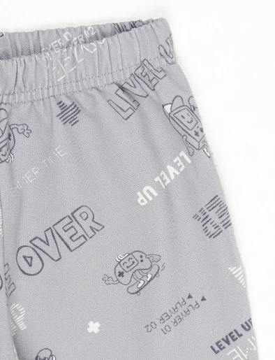 Pijama Polar Buzo + Pantalón Game Over