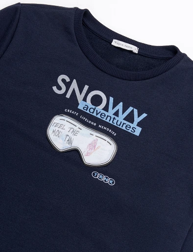 Conjunto Buzo Snowy + Jean Azul