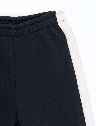 Calentador Buzo Bloque de Color + Jogger Negro