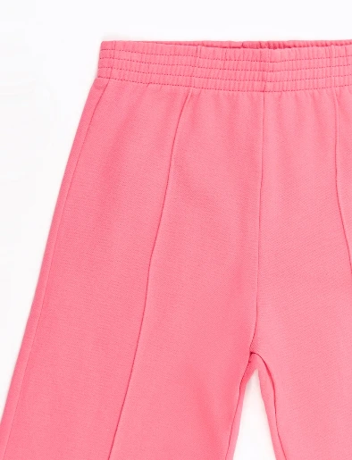 Calentador 3 Piezas Chompa con Capucha + Top Llano + Pantalón Rosa