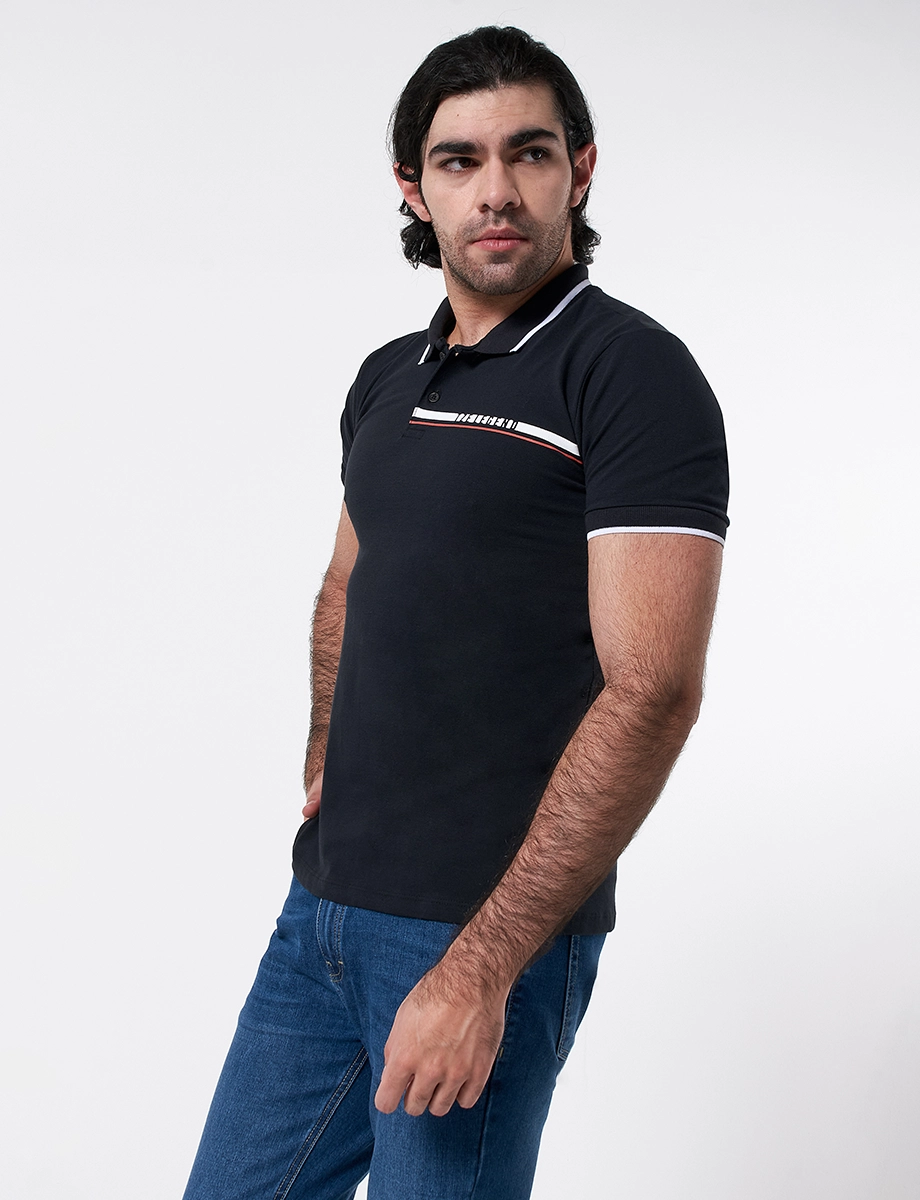 Camiseta Polo Negro