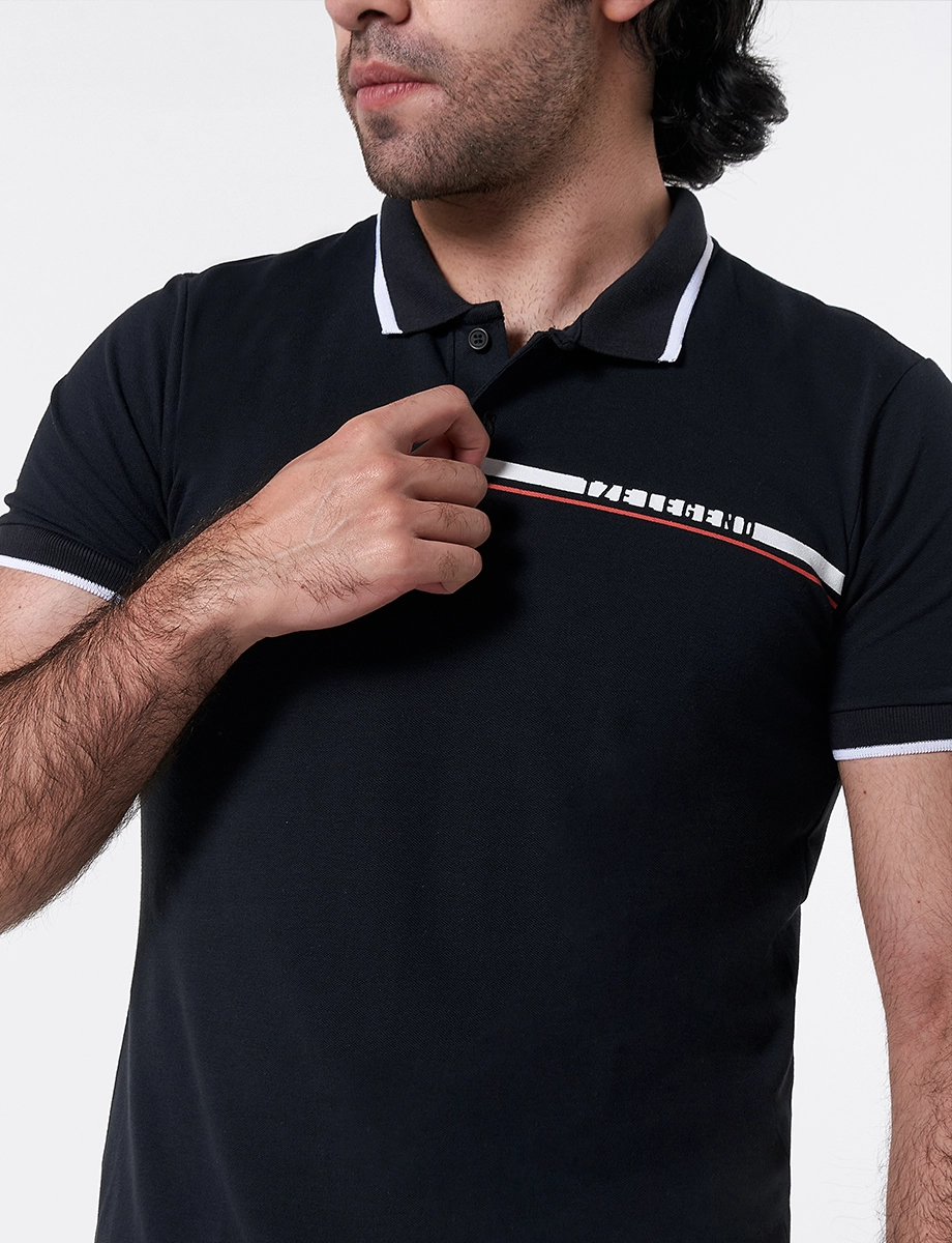 Camiseta Polo Negro