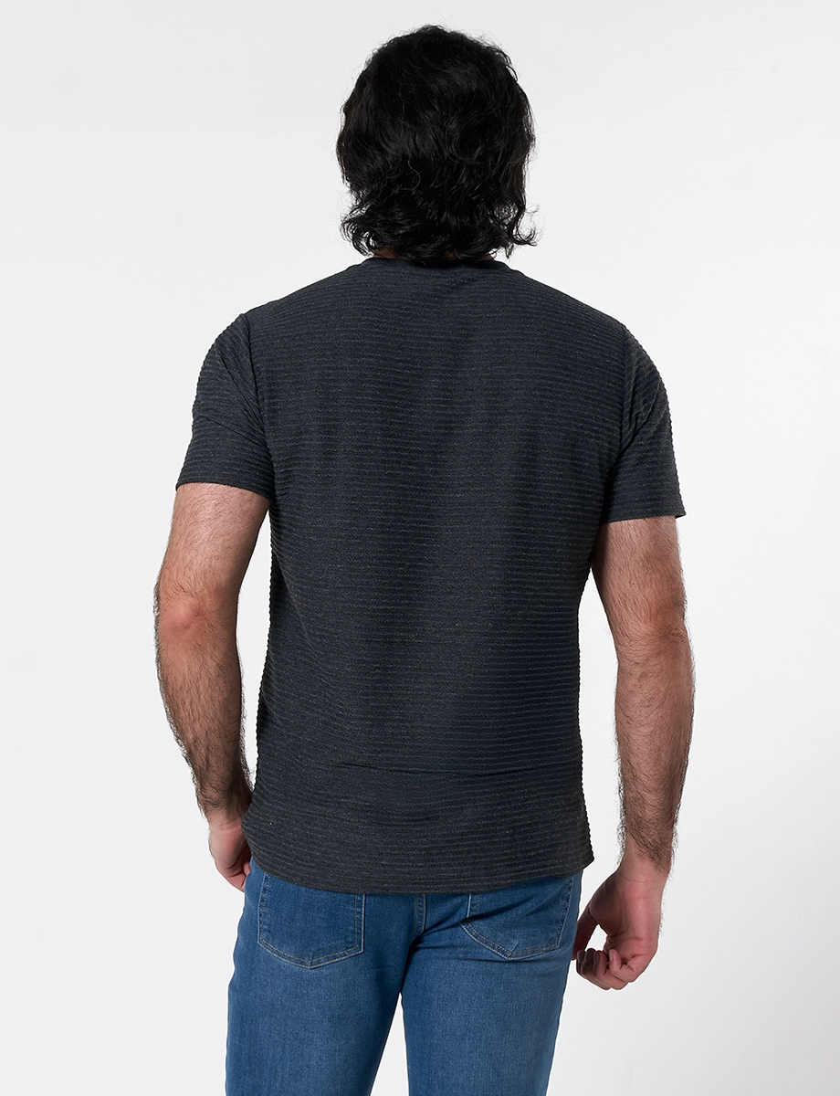 Camiseta Textura Gris Oscuro