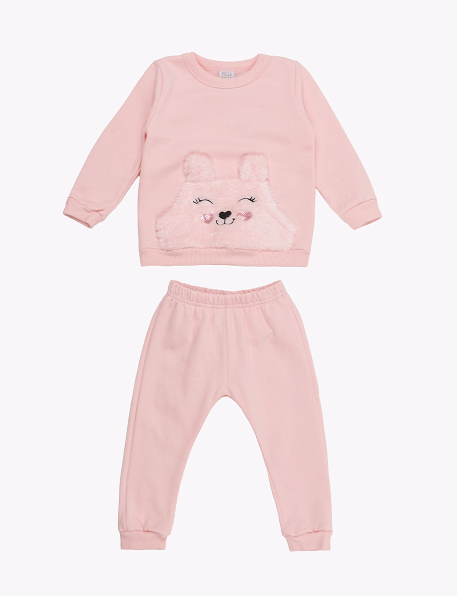 Conjunto Buzo Oso + Calentador Rosado