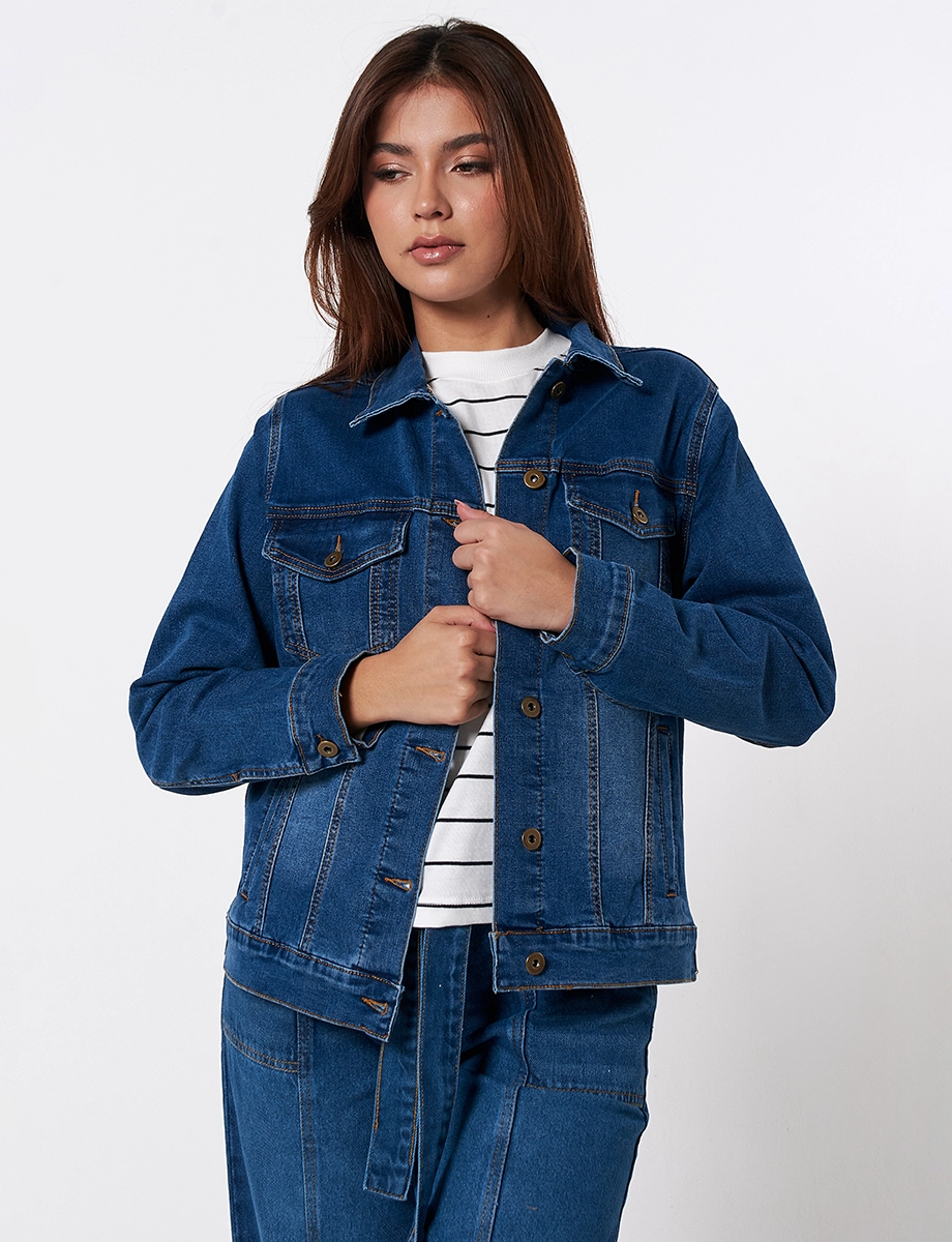 Chaqueta Denim Azul