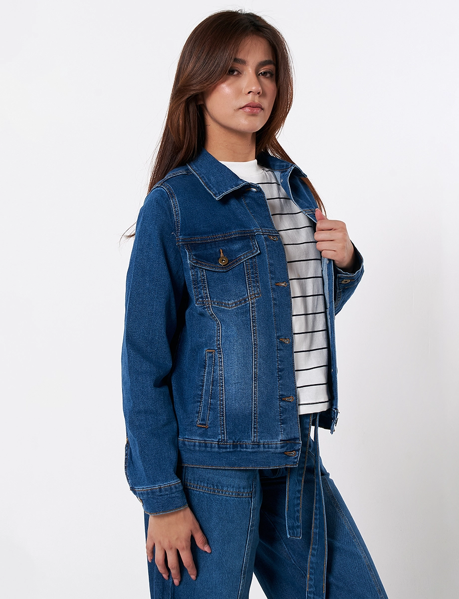 Chaqueta Denim Azul