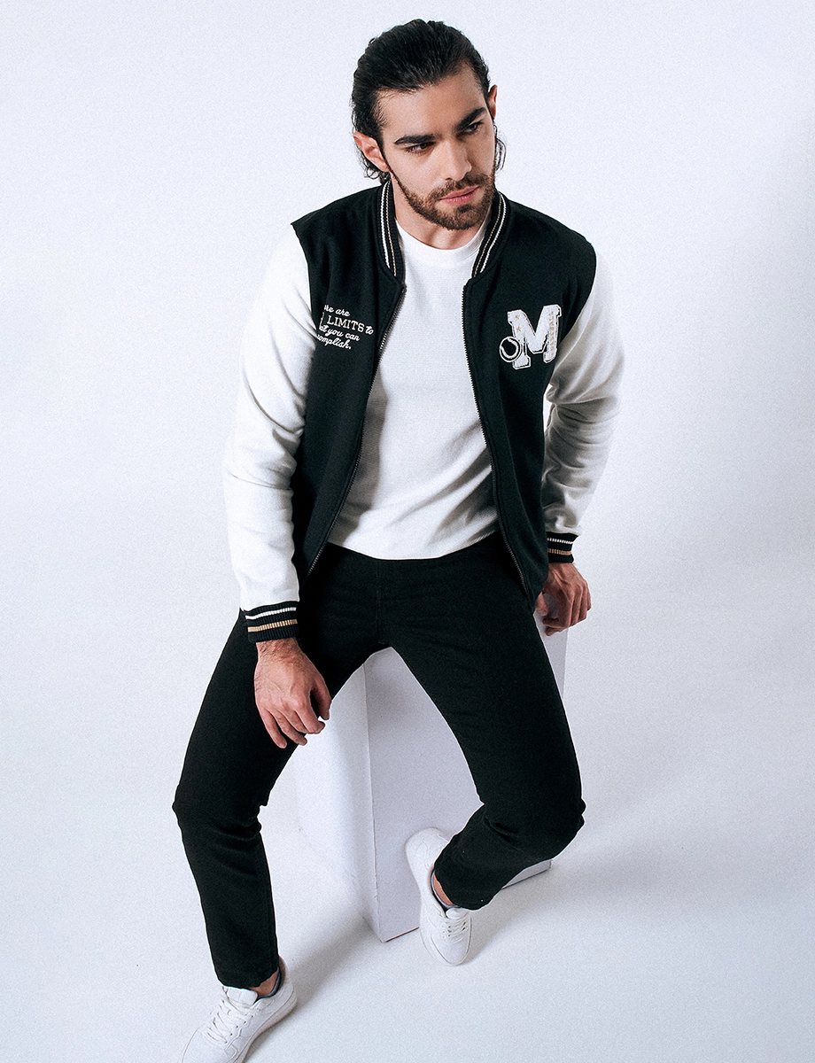 Chaqueta Parches Negro