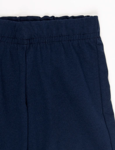 Conjunto Camiseta Estampada + Bermuda Azul