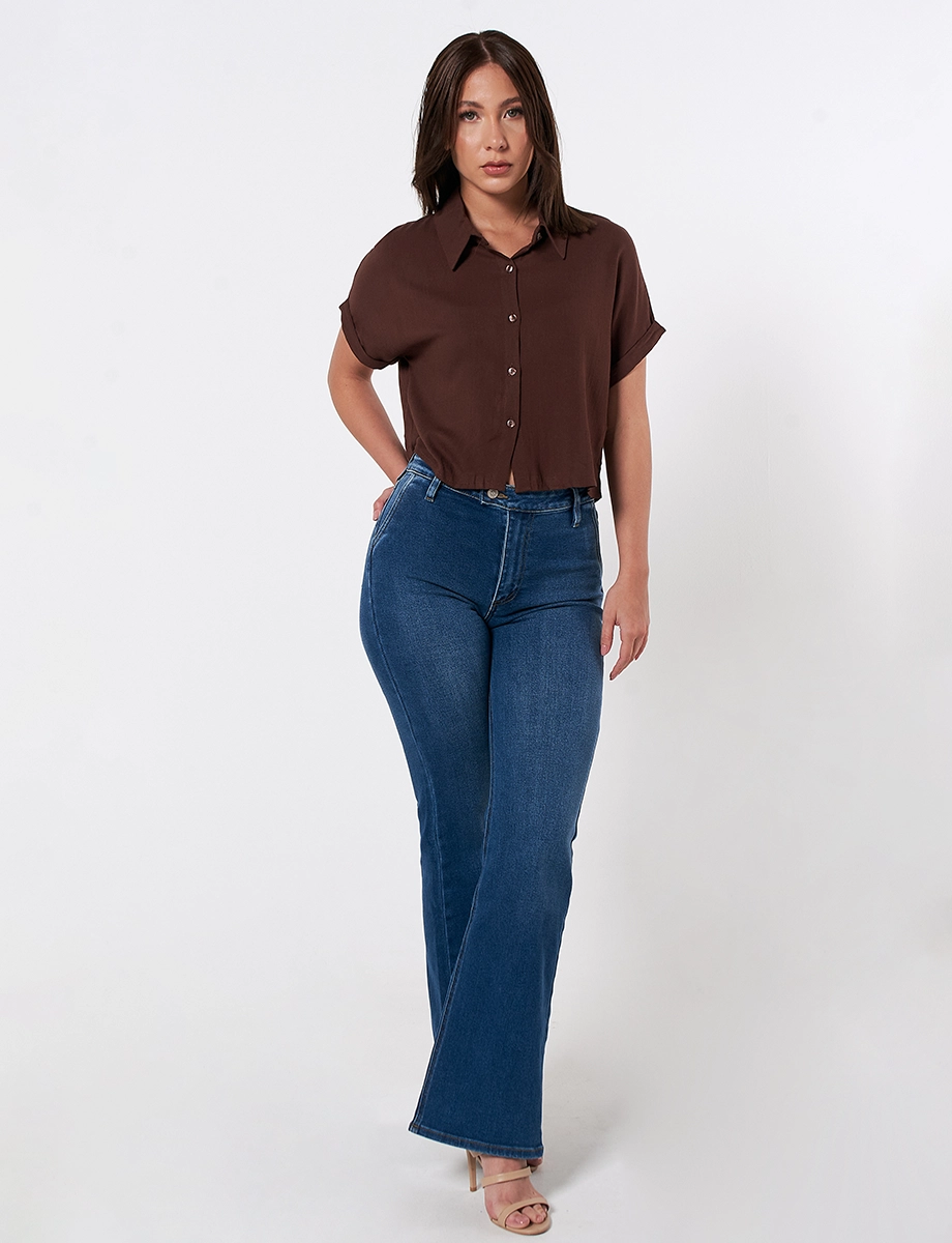 Jean Flare Azul