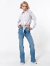 Jean Flare Celeste Claro Mujer – Silueta retro con frescura