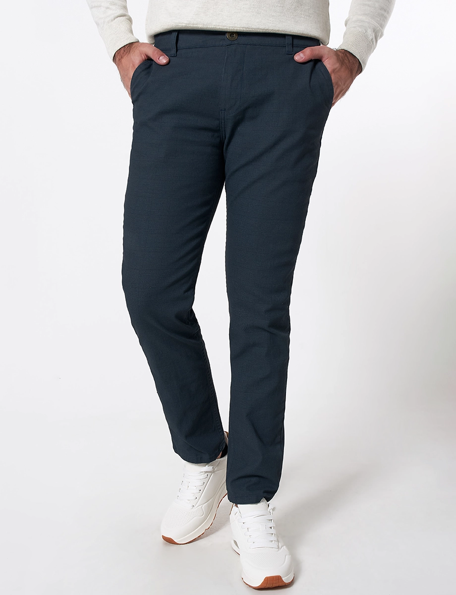 Pantalón a Cuadros Azul