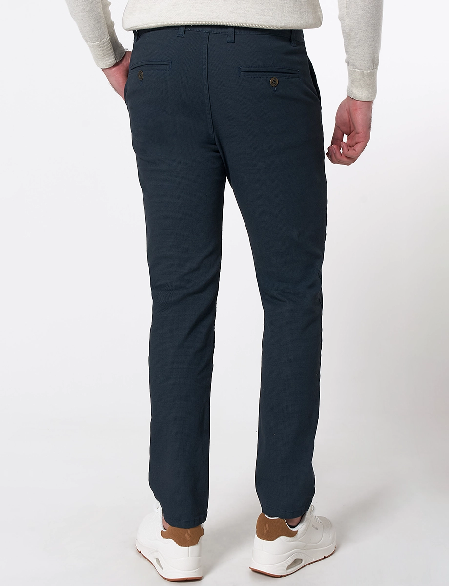 Pantalón a Cuadros Azul