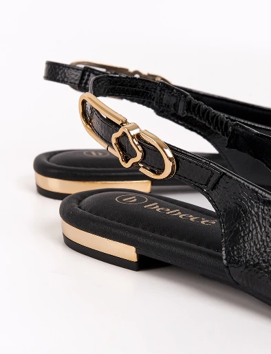 Ballerina Destalonada Negro | Bebecê