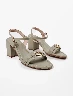 Sandalia Taco Verde Mujer – Altura elegante para looks sofisticados