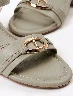 Sandalia Taco Verde Mujer – Altura elegante para looks sofisticados