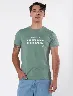 Camiseta Estampada Verde Menta